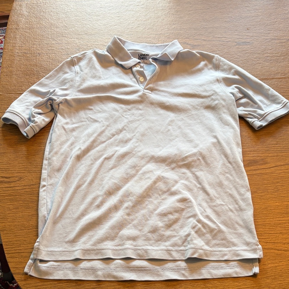 Lands' End Boy’s Pale Blue Polo